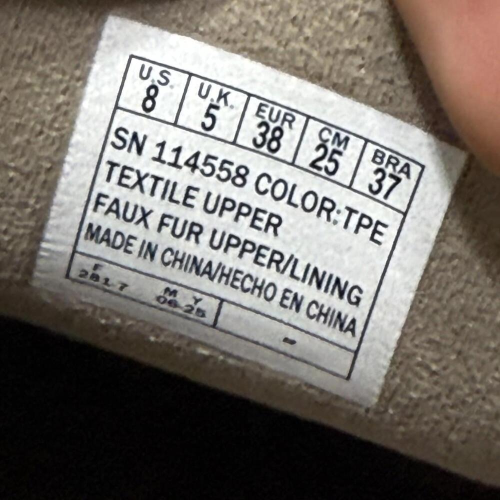 BOBS by Skechers Faux Fur Taupe Platform Slippers Vegan 114558 Women’s 8 - Picture 11 of 11